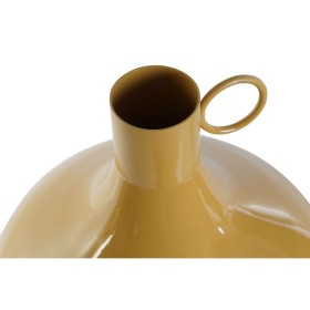 Vase Home ESPRIT Mustard Terracotta Aluminium Lacquered 23 x 23 x 38,5 cm (2 Units)
