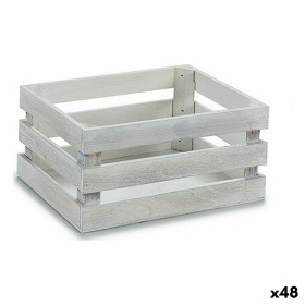 Dekorative Box Weiß Pappelholz 22 x 9 x 13 cm (48 Stück)