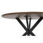 Dining Table Home ESPRIT Brown Black Iron MDF Wood 120 x 120 x 75 cm