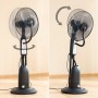 Nebuliser Pedestal Fan with Remote Control InnovaGoods Black 2,8 L 90 W (Refurbished D)