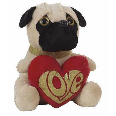 Fluffy toy Pug 32 cm