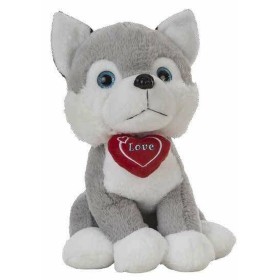Fluffy toy Husky Heart 36 cm