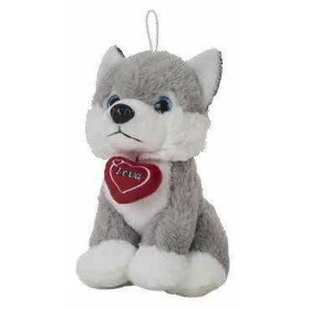 Fluffy toy Husky Heart 28 cm