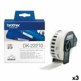 Papier Continu pour Imprimantes Brother DK-22210 Blanc 29 mm x 30,48 m