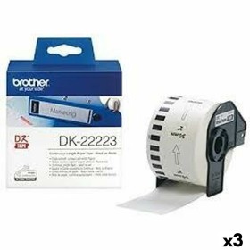 Papier Continu pour Imprimantes Brother DK-22223 Blanc 50 mm x 30,48 m
