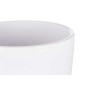 Set de pots Ø 22 cm Ø 28 cm 2 Pièces Blanc Argile