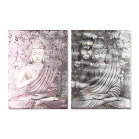 Tavla Home ESPRIT Buddha Orientalisk 60 x 2,7 x 80 cm (2 antal)