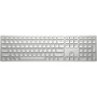 Drahtlose Tastatur HP 970 Qwerty Spanisch Silberfarben Schwarz Silber