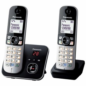 Festnetztelefon Panasonic KX-TG6822FRB Schwarz Grau (Restauriert B)