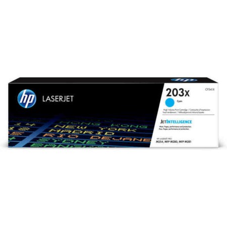 Original Toner HP CF541X Cyan Blue Multicolour