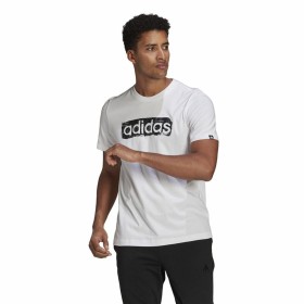 T-Shirt Adidas Brushstroke Logo Weiß
