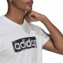 Chemisette Adidas Brushstroke Logo Blanc
