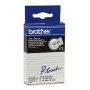 Ruban Laminé pour Etiqueteuses Brother TC101 Noir 12 mm