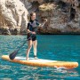 2-i-1 uppblåsbar paddel surfbräda med säte och tillbehör Siros InnovaGoods 10'5" 320 cm Orange (Renoverade B)