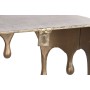Side table Home ESPRIT Golden Aluminium 90 x 34 x 75 cm