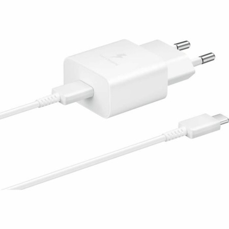 Väggladdare + USB C kabel Samsung EP-T1510XWE Vit 15 W