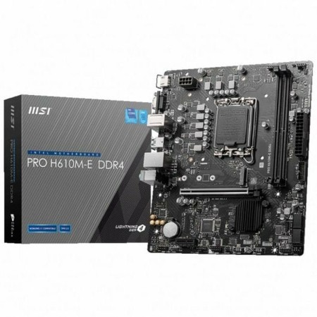 Moderkort MSI PRO H610M-E DDR4 DDR4 mATX H610 LGA 1700 Intel