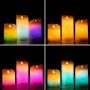 Bougies LED Multicolores Effet Flamme avec Télécommande Lendles InnovaGoods 3 Unités