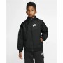 Veste de Sport pour Enfants Nike Sportswear Windrunner Noir