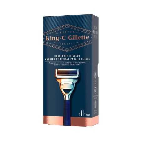 Manual shaving razor King C Gillette Neck Razor Blue