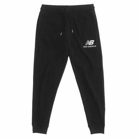 Long Sports Trousers New Balance Essentials Stacked Logo Black Men