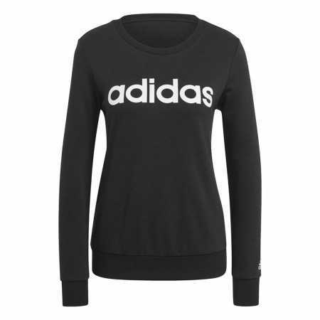 Tröja utan huva Dam Adidas Essentials Logo Svart