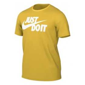 T-shirt med kortärm Herr Nike TEE JUST DO IT SWOOSH AR5006 709 Gul