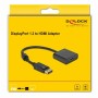 DisplayPort-zu-HDMI-Adapter DELOCK 63585 Schwarz 20 cm