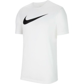 Men’s Short Sleeve T-Shirt DF PARK20 SS TOP CW6936 Nike 100 White