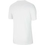 Men’s Short Sleeve T-Shirt DF PARK20 SS TOP CW6936 Nike 100 White