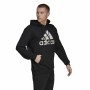 Herren Sweater mit Kapuze Adidas Essentials French Terry Schwarz