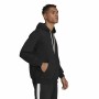 Herren Sweater mit Kapuze Adidas Essentials Feelcomfy Schwarz