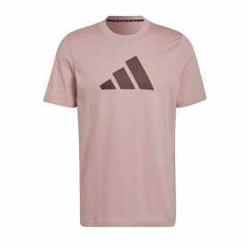 Herren Kurzarm-T-Shirt Adidas Future Icons Hellrosa