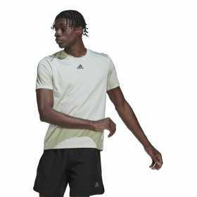 Men’s Short Sleeve T-Shirt Adidas Hiit Light Green