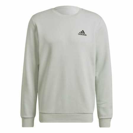 Sweat sans capuche homme Adidas Essentials Fleece Blanc