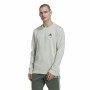 Herren Sweater ohne Kapuze Adidas Essentials Fleece Weiß