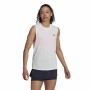Maillot de Corps sans Manches pour Femme Adidas Muscle Run Icons Blanc