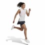 Ärmlös sporttröja Dam Adidas Muscle Run Icons Vit