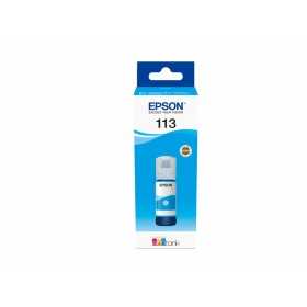 Original Bläckpatron Epson 113 EcoTank Pigment Cyan ink bottle 70 ml Turkos