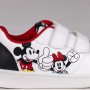 Sportskor för barn Mickey Mouse Velcro Vit