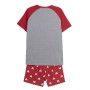 Sommer-Schlafanzug Mickey Mouse Herren Rot Grau (Erwachsene)