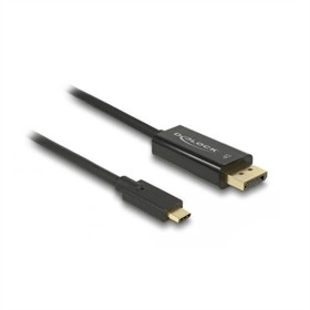 USB C to DisplayPort Adapter DELOCK 85255 Black 1 m