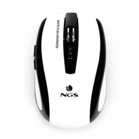 Optical Wireless Mouse NGS White Flea Advanced 800/1600 dpi White/Black