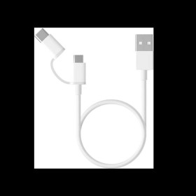 Câble USB vers micro USB Xiaomi Blanc 30 cm