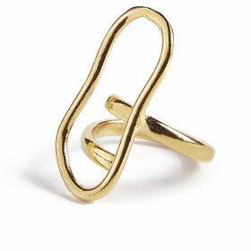 Ladies' Ring Shabama Chad Brass Bathed in golden flash Adjustable