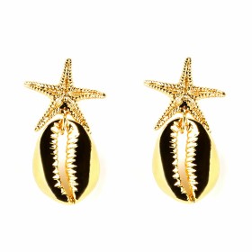 Ladies' Earrings Shabama Fornells Brass gold-plated 4 cm