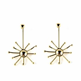 Boucles d´oreilles Femme Shabama Sun Laiton En or 7 cm