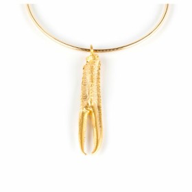 Ladies' Necklace Shabama Tuent Brass Bathed in golden flash Elastic