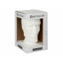 Vase Gesicht 3D Weiß Polyesterharz (12 x 24,5 x 16 cm)