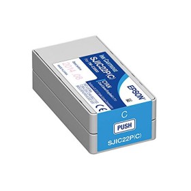 Ruban Matriciel Original Epson SJIC22P(C): Ink cartridge for ColorWorks C3500 (Cyan)